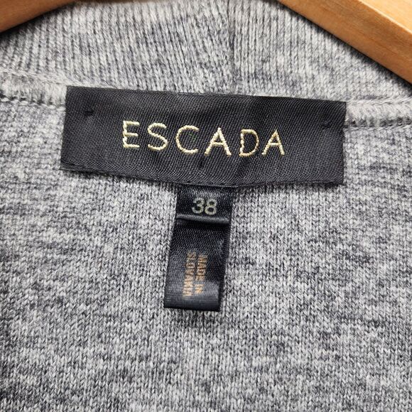 Escada Jacket Wool Cashmere Silk Shawl Collar Womens 38 Medium Office Career - Picture 5 of 12